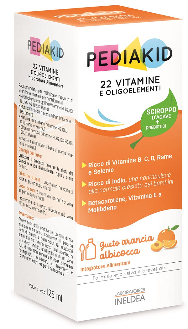 PEDIAKID 22 VITAMINS AND TRACE ELEMENTS SYRUP 125 ML