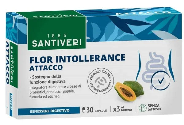 FLOR INTOLLERANCE ATTACCO 30 CAPSULE - Farmaspeed