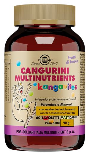 CANGURINI MULTINUTRIENTS WILD BERRIES 60 CHEWABLE TABLETS