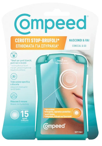 COMPEED CEROTTI STOP BRUFOLI NASCONDI & VAI 15 PEZZI - Farmaspeed