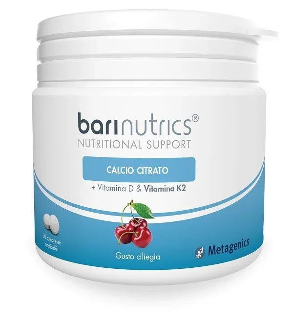 BARINUTRICS CALCIO CITRATO K2 CILIEGIA 90 COMPRESSE - Farmaspeed