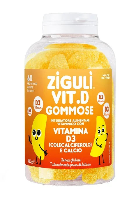 ZIGULI VIT D LIMONE 60 GOMMOSE - Farmaspeed