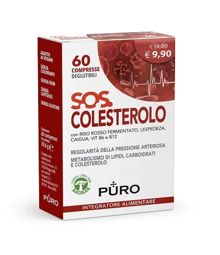 PURO SOS COLESTEROLO 60 COMPRESSE DEGLUTIBILI - Farmaspeed