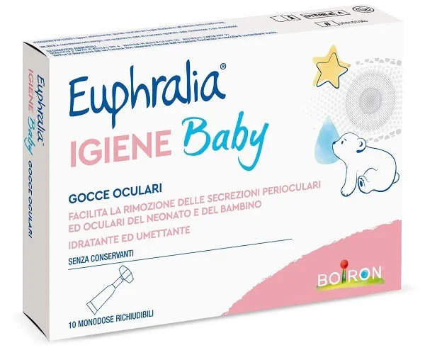 GOCCE OCULARI EUPHRALIA IGIENE BABY 10 MONODOSE RICHIUDIBILI X 0,5 ML - Farmaspeed
