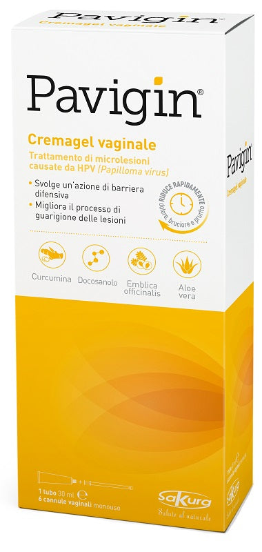 PAVIGIN VAGINAL CREAM 30 ML WITH 6 DISPOSABLE VAGINAL CANNULAE