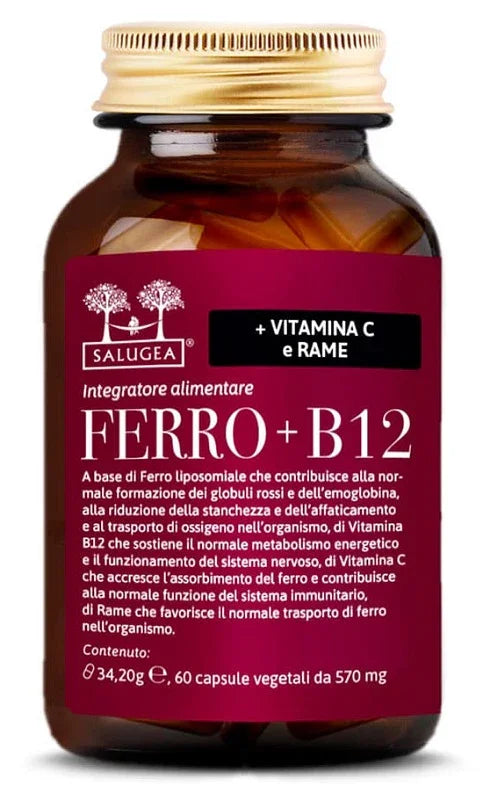 SALUGEA FERRO + B12 60 CAPSULE - Farmaspeed
