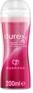 DUREX MASSAGE 2 IN 1 GEL MASSAGGIO CORPO E LUBRIFICANTE GUARANA' 200 ML