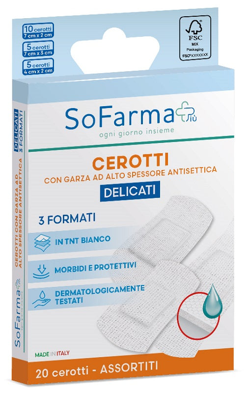 CEROTTO DELICATO ASSORTITI 20 PEZZI SOFARMAPIU'