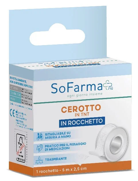 ROCCHETTO TESSUTO NON TESSUTO M 5X2,5 CM SOFARMAPIU' - Farmaspeed