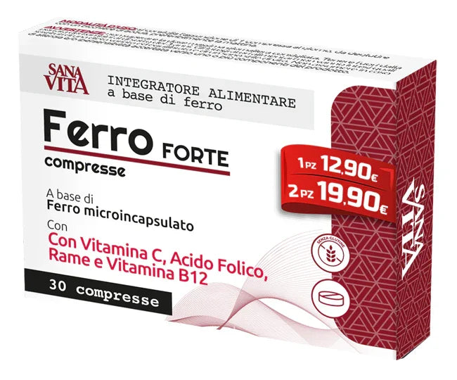 SANAVITA FERRO FORTE 30 COMPRESSE - Farmaspeed