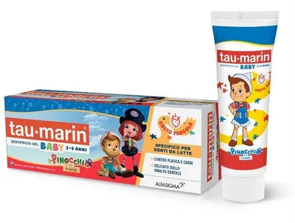 TAU MARIN DENTIFRICIO GEL BABY 2-6 ANNI 50 ML GUSTO FRAGOLA - Farmaspeed