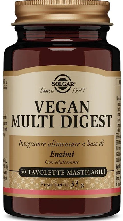 VEGAN MULTI DIGEST 50 TAVOLETTE MASTICABILI - Farmaspeed