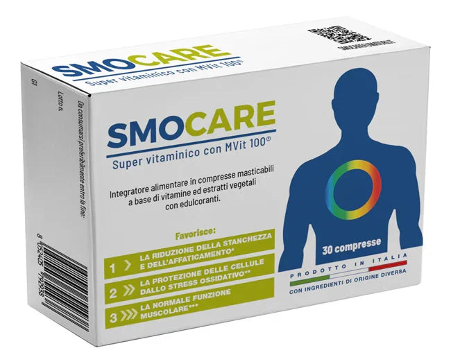 SMOCARE SUPER VITAMINICO CON MVIT 100 30 COMPRESSE - Farmaspeed