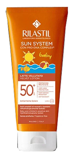 RILASTIL SUN SYSTEM BABY LATTE VELLUTO SPF50+ 250 ML - Farmaspeed