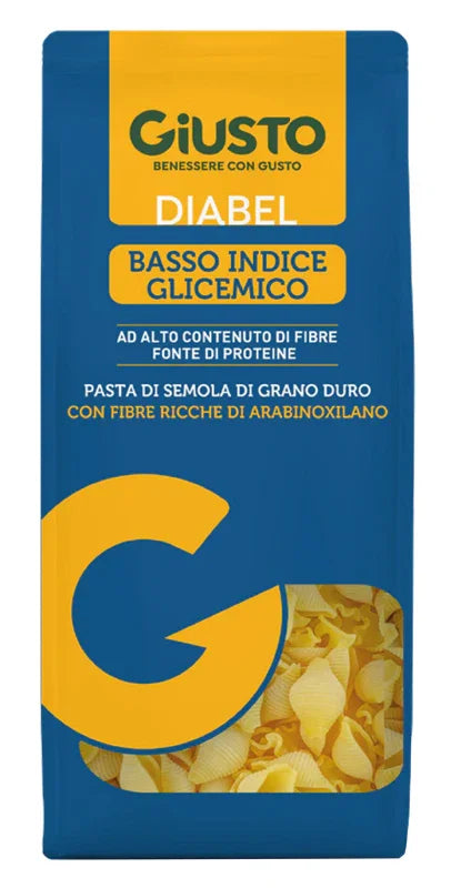 GIUSTO DIABEL BASSO INDICE GLICEMICO PASTA CONCHIGLIETTE 400 G - Farmaspeed