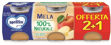 MELLIN OMOGENEIZZATO MELA 3PZ DA 100 G - Farmaspeed