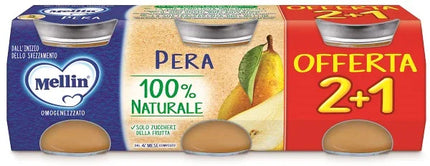 MELLIN OMOGENEIZZATO PERA 3 PEZZI DA 100 G - Farmaspeed