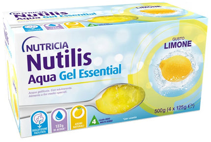 NUTILIS AQUA GEL LIMONE 4 PEZZI DA 125 G