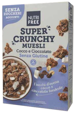 NUTRIFREE SUPER CRUNCHY MUESLI COCONUT AND CHOCOLATE WITHOUT ADDED SUGAR 300 G