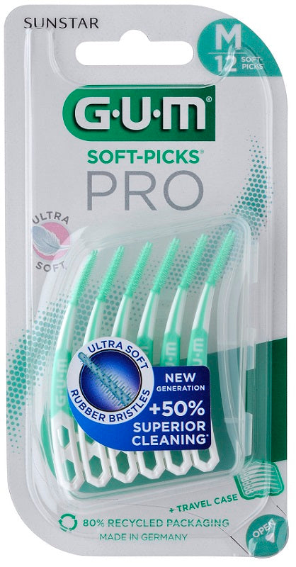 GUM SOFT PICK PRO MEDIUM 12 PIECES