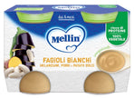 MELLIN OMOGENEIZZATO FAGIOLI BIANCHI E MELANZANE 2 PEZZI DA 130 G - Farmaspeed