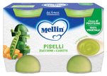 MELLIN OMOGENEIZZATO PISELLI E CAROTE 2 PEZZI DA 130 G - Farmaspeed