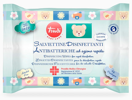 TRUDI BABY CARE SALVIETTINE DISINFETTANTI PMC 20 PEZZI