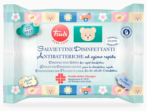 TRUDI BABY CARE SALVIETTINE DISINFETTANTI PMC 20 PEZZI
