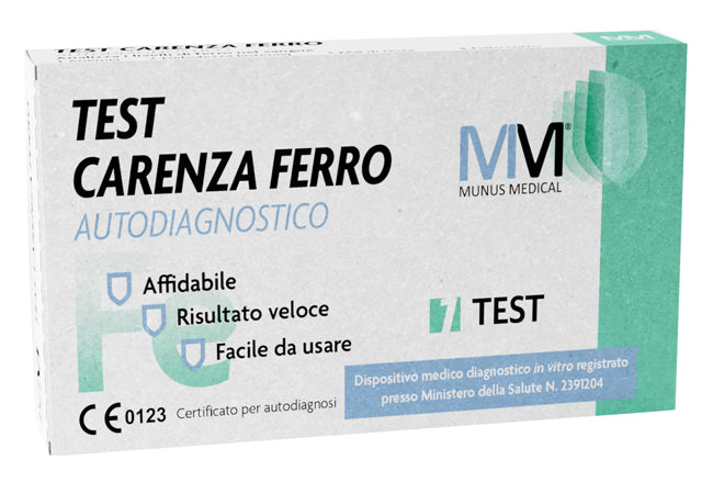 MUNUS MEDICAL TEST AUTODIAGNOSTICO CARENZA DI FERRO