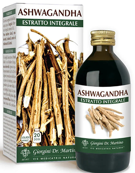 ASHWAGANDHA ESTRATTO INTEGRALE LIQUIDO ANALCOLICO 200 ML - Farmaspeed