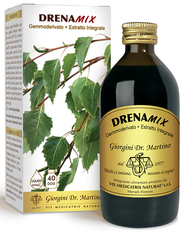 DRENAMIX GEMMODERIVATIVE + WHOLE EXTRACT ALCOHOL-FREE 200 ML 40 DOSES