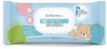 SALVIETTINE BABY TALCO 72 PEZZI SOFARMAPIU' - Farmaspeed