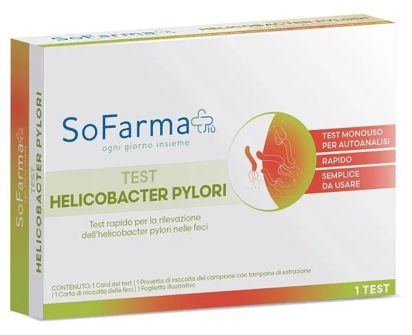 TEST AUTODIAGNOSTICO HELICOBACTER PYLORI SOFARMAPIU' - Farmaspeed