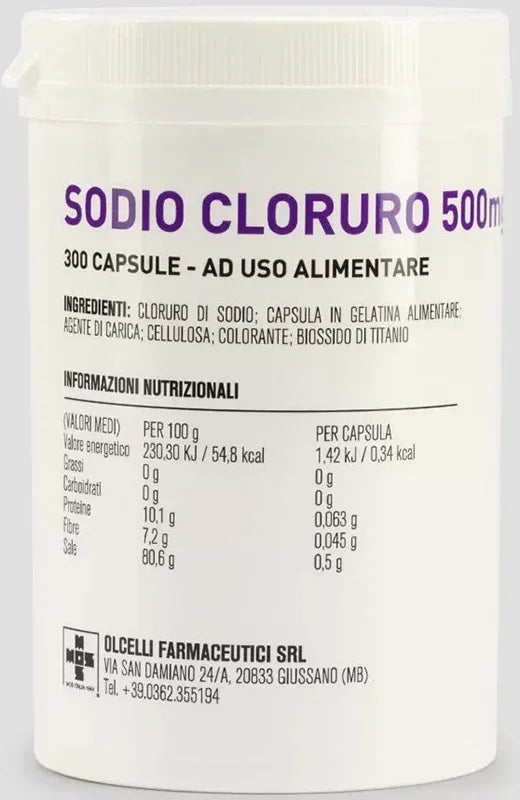 SODIO CLORURO 300 CAPSULE 500MG - Farmaspeed