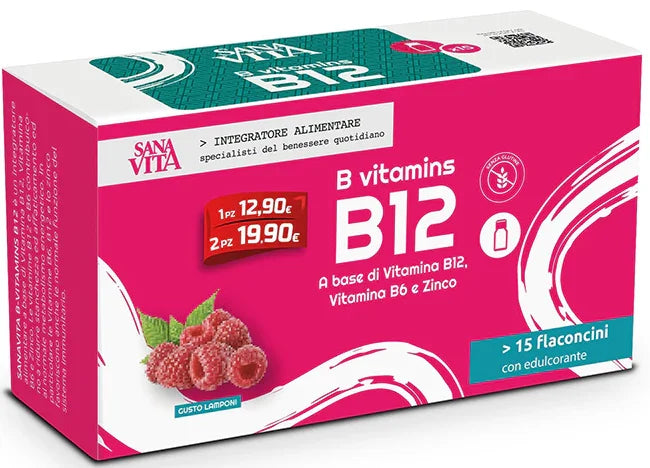 SANAVITA B VITAMINS B12 15 FLACONCINI - Farmaspeed