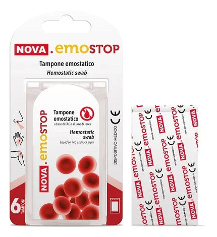 NOVA EMOSTOP TAMPONE EMOSTATICO 6 PEZZI - Farmaspeed