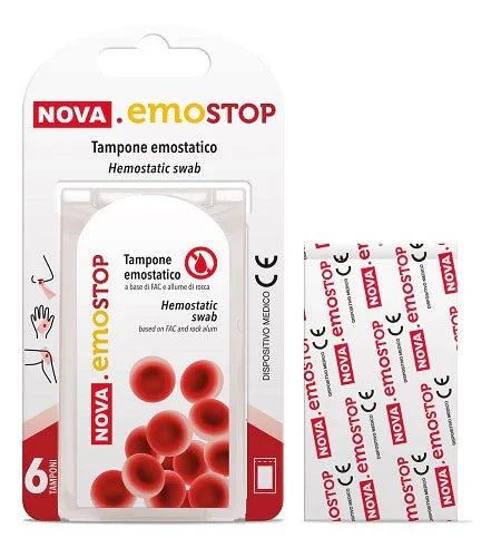 NOVA EMOSTOP TAMPONE EMOSTATICO 6 PEZZI - Farmaspeed