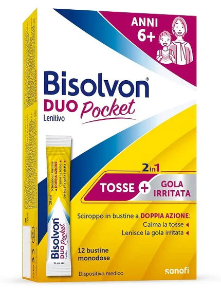 BISOLVON DUO POCKET LENITIVO NEW 12 BUSTINE - Farmaspeed