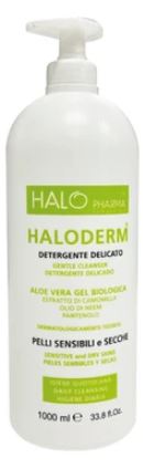 HALODERM DELICATE DETERGENT 1 L HDPE2 BOTTLE CAP C/PP92