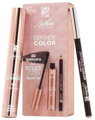 DEFENCE COLOR SPECIAL SET OCCHI MASCARA 3D + MATITA KHOL & KAJAL - Farmaspeed