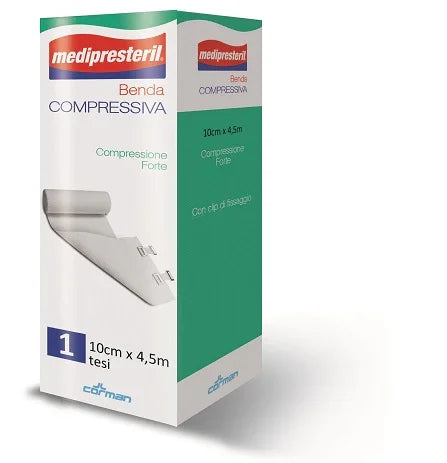 BENDA MEDIPRESTERIL COMPRESSIONE FORTE M4,5X10CM TESI - Farmaspeed