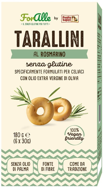 FORALLE TARALLINI ROSEMARY 6 SACHETS X 30 G