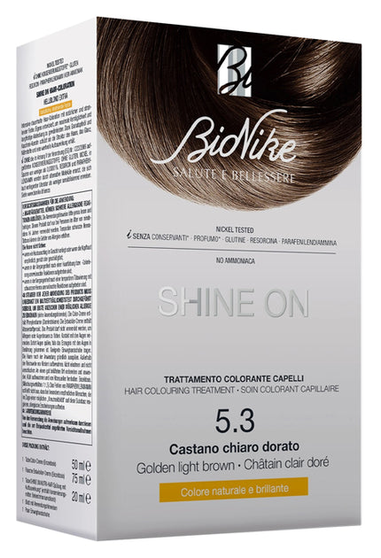 SHINE ON CASTANO CHIARO DORATO 5,3 FLACONE 75 ML + TUBO 50 ML