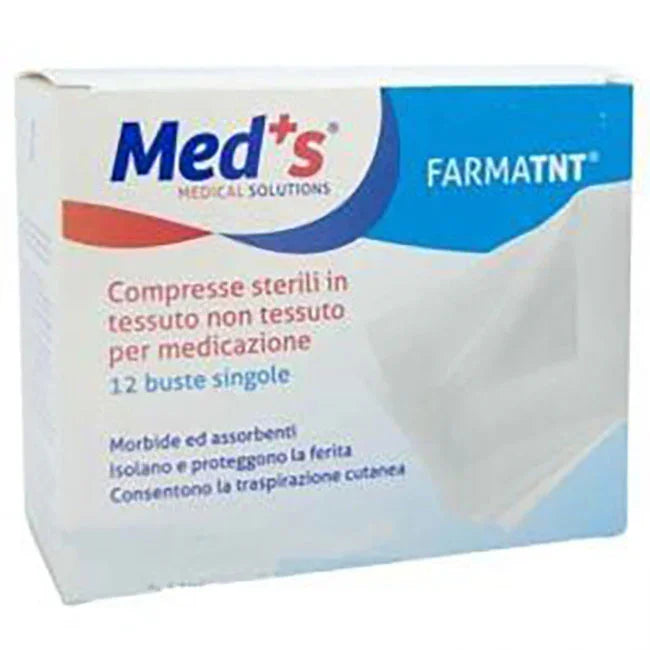 GARZA COMPRESSA MEDS TESSUTO NON TESSUTO PEEL OPEN 7,5X7,5CM 12 PEZZI - Farmaspeed