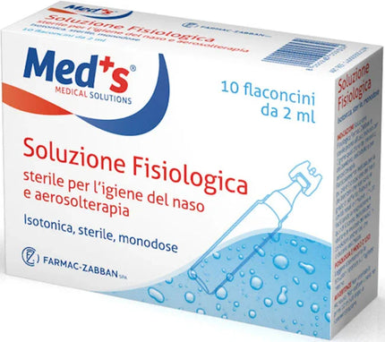 SOLUZIONE FISIOLOGICA MEDS STERILE ASTX10 FL 2ML - Farmaspeed