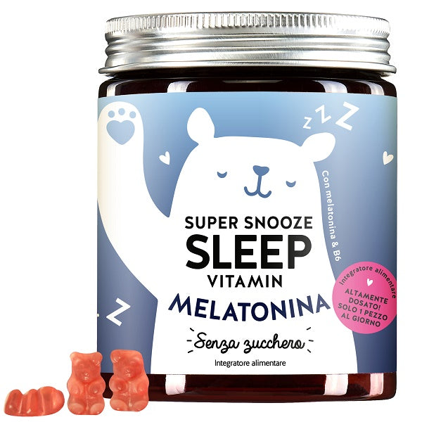 SUPER SNOOZE SLEEP VITAMIN WITH MELATONIN SUGAR FREE 45 GUMMIES
