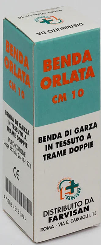 BENDA IN GARZA IDROFILA ORLATA 10X500CM - Farmaspeed