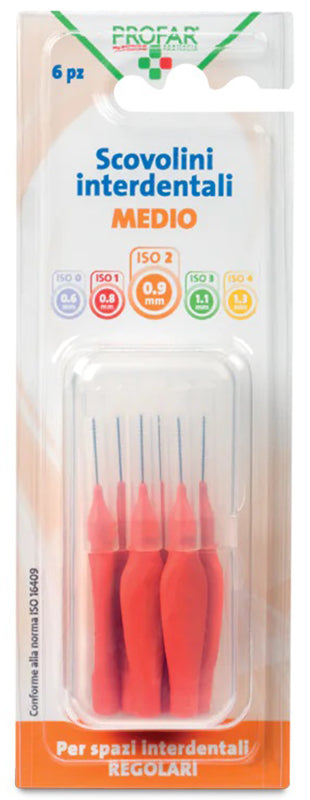 PROFAR ORANGE BRUSHES 0.9 6 PIECES