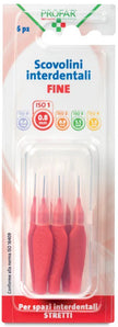 PROFAR RED BRUSHES 0.8 6 PIECES