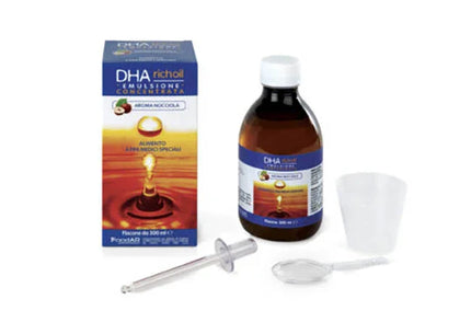 DHA RICHOIL SCIROPPO AL 25% DI DHA DI ORIGINE ALGALE GUSTO MANDORLA 30 ML - Farmaspeed
